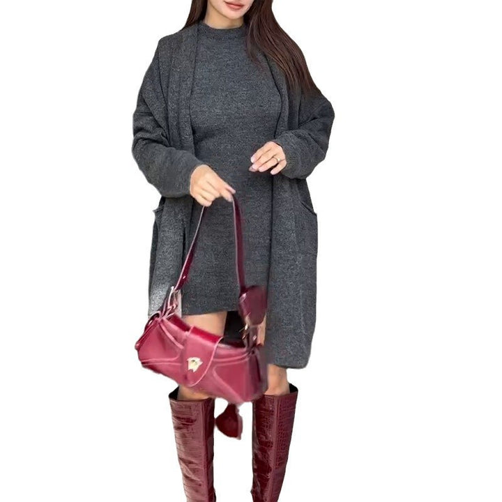 Damen Strickmantel mit modernem Oversized-Schnitt und praktischen Taschen Drune