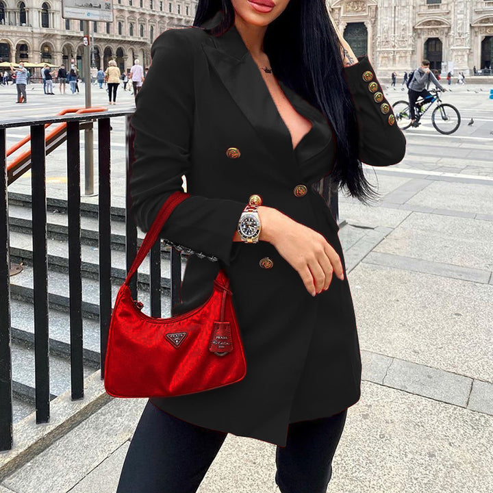 Damen Blazer mit doppelter Knopfleiste und eleganten Details Drune