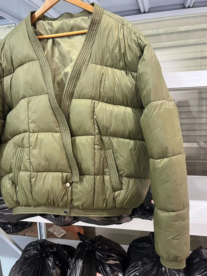Damen gesteppte Übergangsjacke mit modischem Schnitt und praktischen Taschen Drune