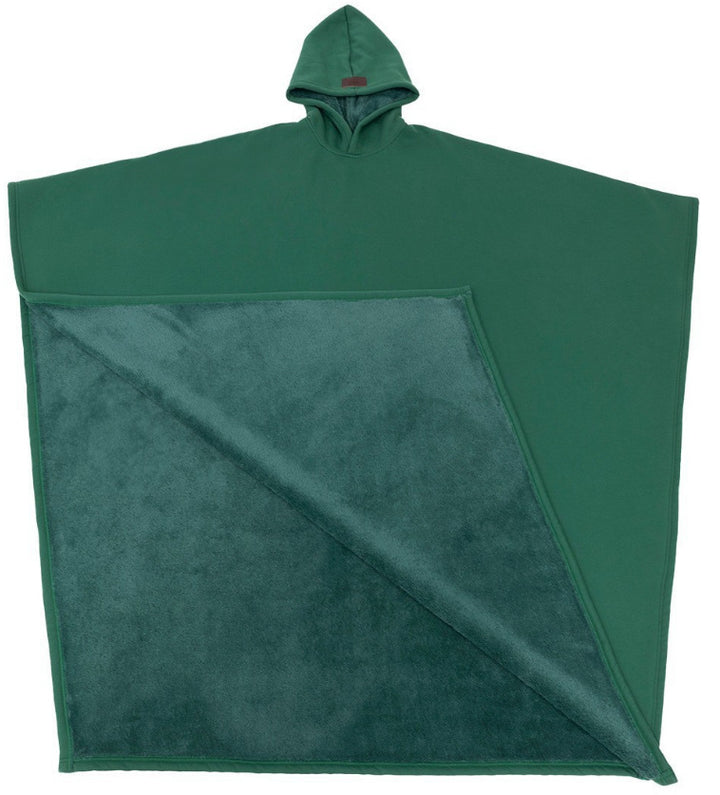 Unisex nan extra-großer Kapuzen-Poncho Kuschelüberwurf mit Mikrofleece-Innenfutter und Thermo-Wärmespeicher Drune