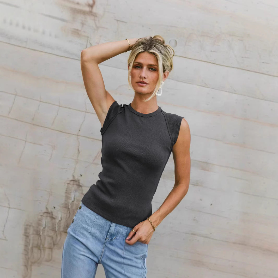 Damen figurbetontes Rib-Tanktop Drune
