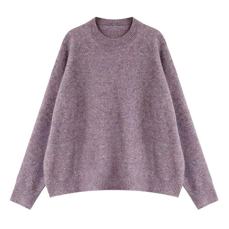 Damen Oversized Strickpullover mit weitem Schnitt und hohen Bündchen Drune