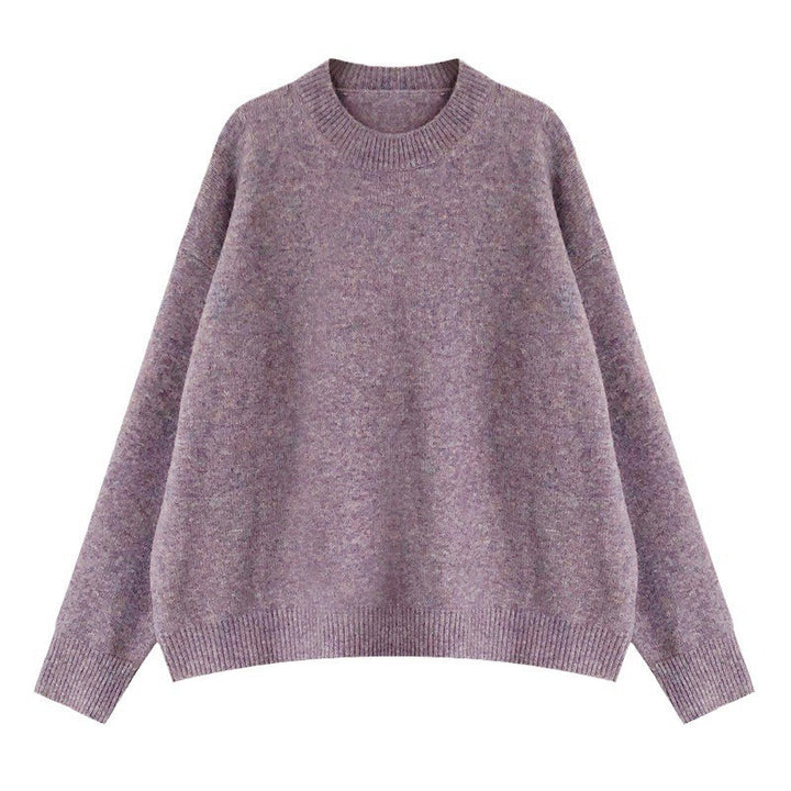Damen Oversized Strickpullover mit weitem Schnitt und hohen Bündchen Drune