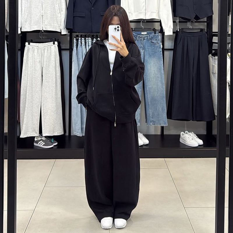 Damen bequemer und stylischer Kapuzenset Drune