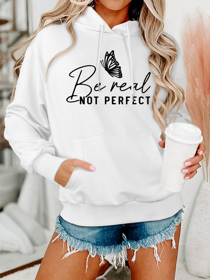 Damen Kapuzenpullover mit kreativem Motiv und bequemer Schnittführung Drune
