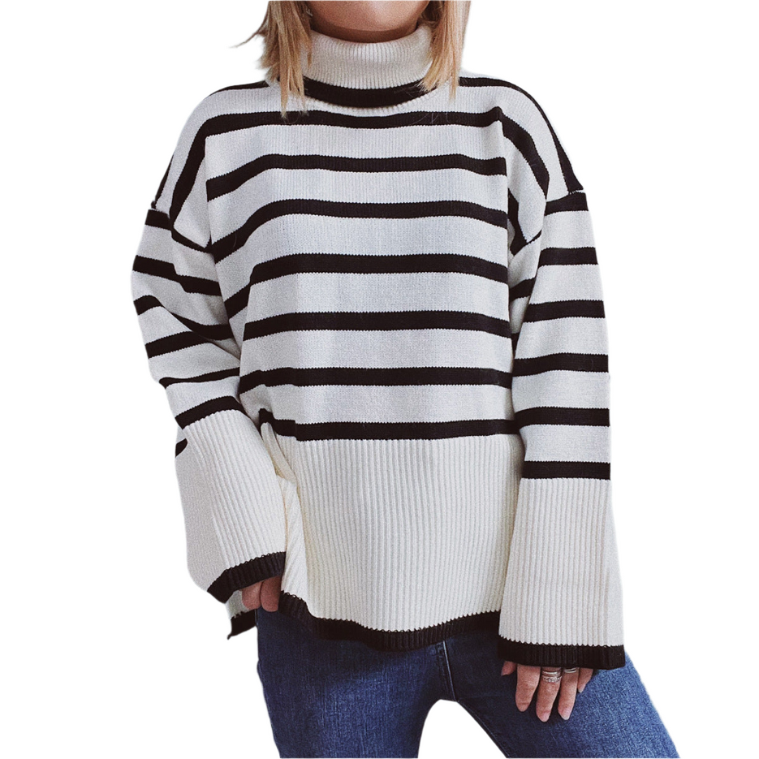 Drune | Gestreifter Strickpullover für Herbst & Winter