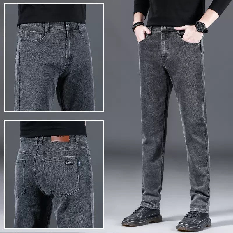 Herren modische Slim-Fit Jeans aus weichem Denim Drune