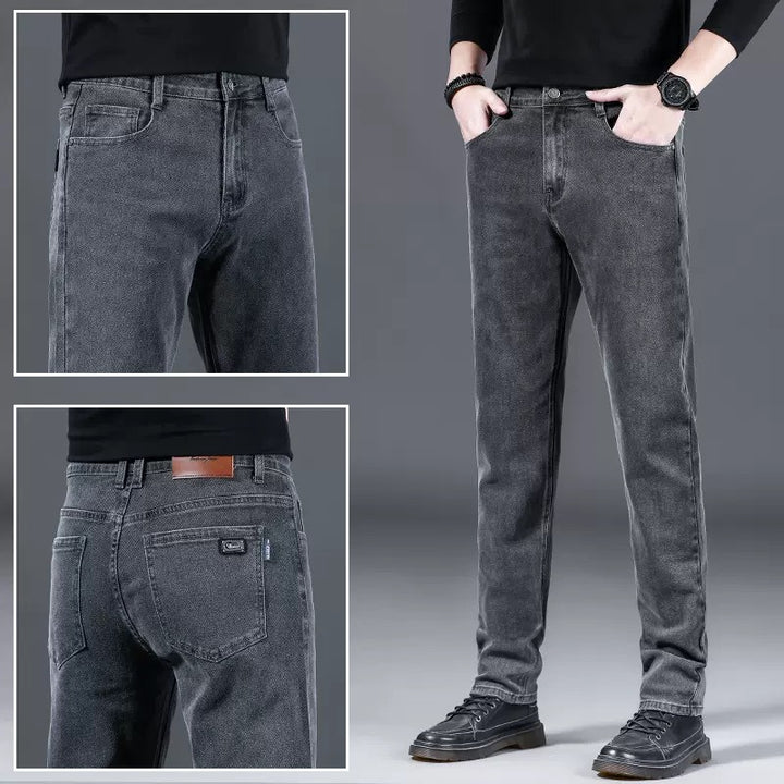 Herren modische Slim-Fit Jeans aus weichem Denim Drune
