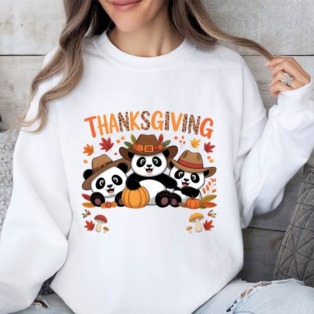 Damen Sweatshirt mit lustigem Tierdesign und herbstlichem Motiv Drune
