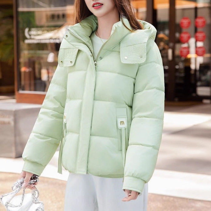 Damen modische Steppjacke mit hohem Kragen und praktischen Taschen Drune