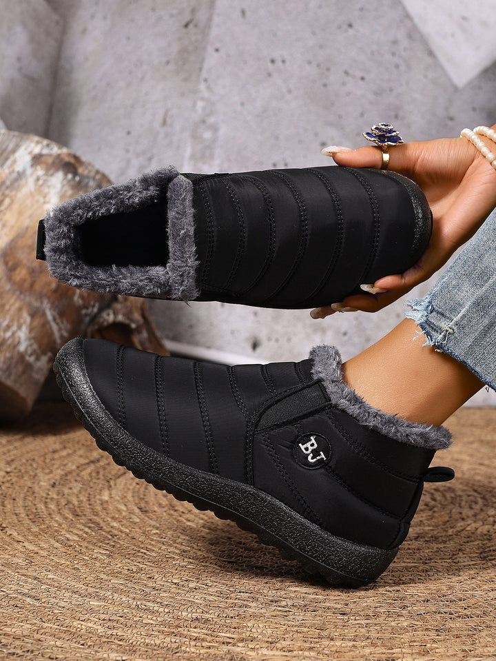 Damen Bequeme und warme Slipper mit kuscheligem Innenfutter Drune