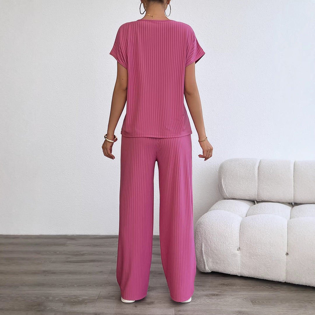 Damen Elegantes Lounge-Set mit feinen Streifen und entspannter Passform Drune