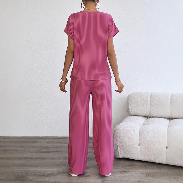 Damen Elegantes Lounge-Set mit feinen Streifen und entspannter Passform Drune