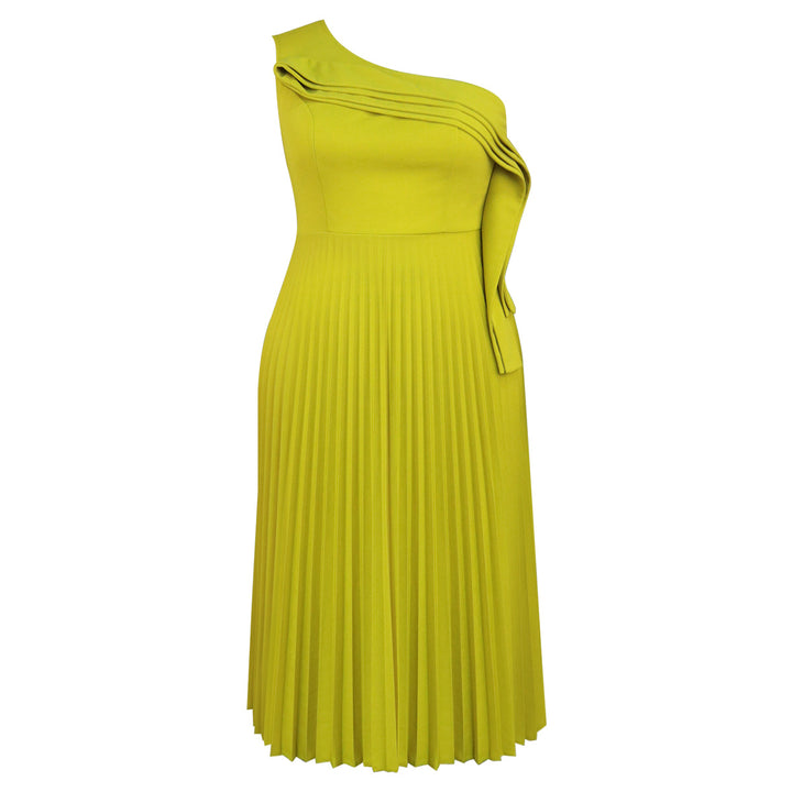 Damen Elegantes Wickelkleid mit asymmetrischem Rüschen-Design Drune