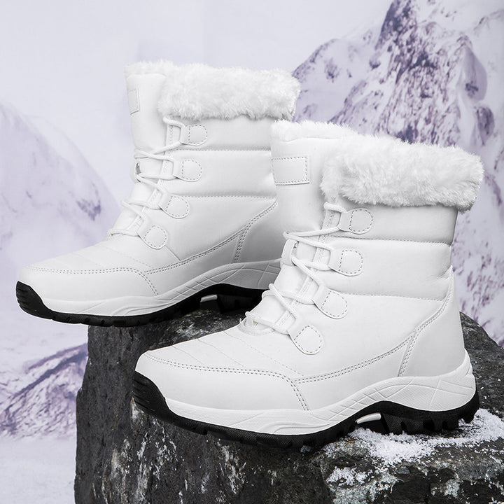 Damen Winterstiefel mit rutschfester Sohle und wärmendem Innenfutter Drune
