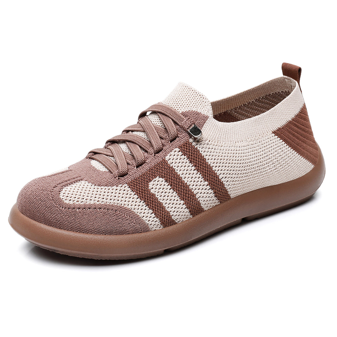 Damen nan atmungsaktiver Strick-Sneaker mit nahtlosem Sockenschaft, verstärkter Zehenkappe und flexibler EVA-Laufsohle Drune