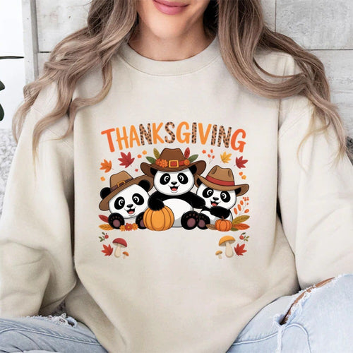 Damen Sweatshirt mit lustigem Tierdesign und herbstlichem Motiv Drune