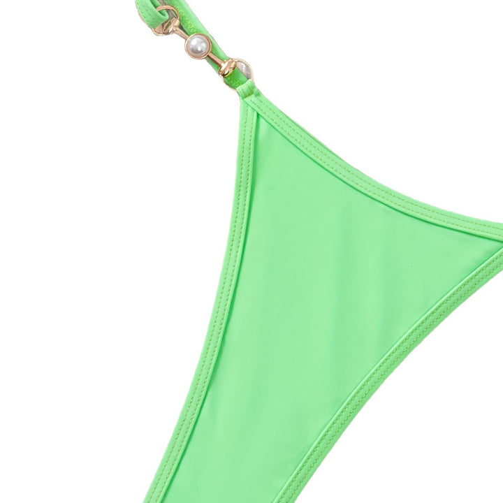 Damen Triangel-Bikini mit eleganten Perlendetails Drune