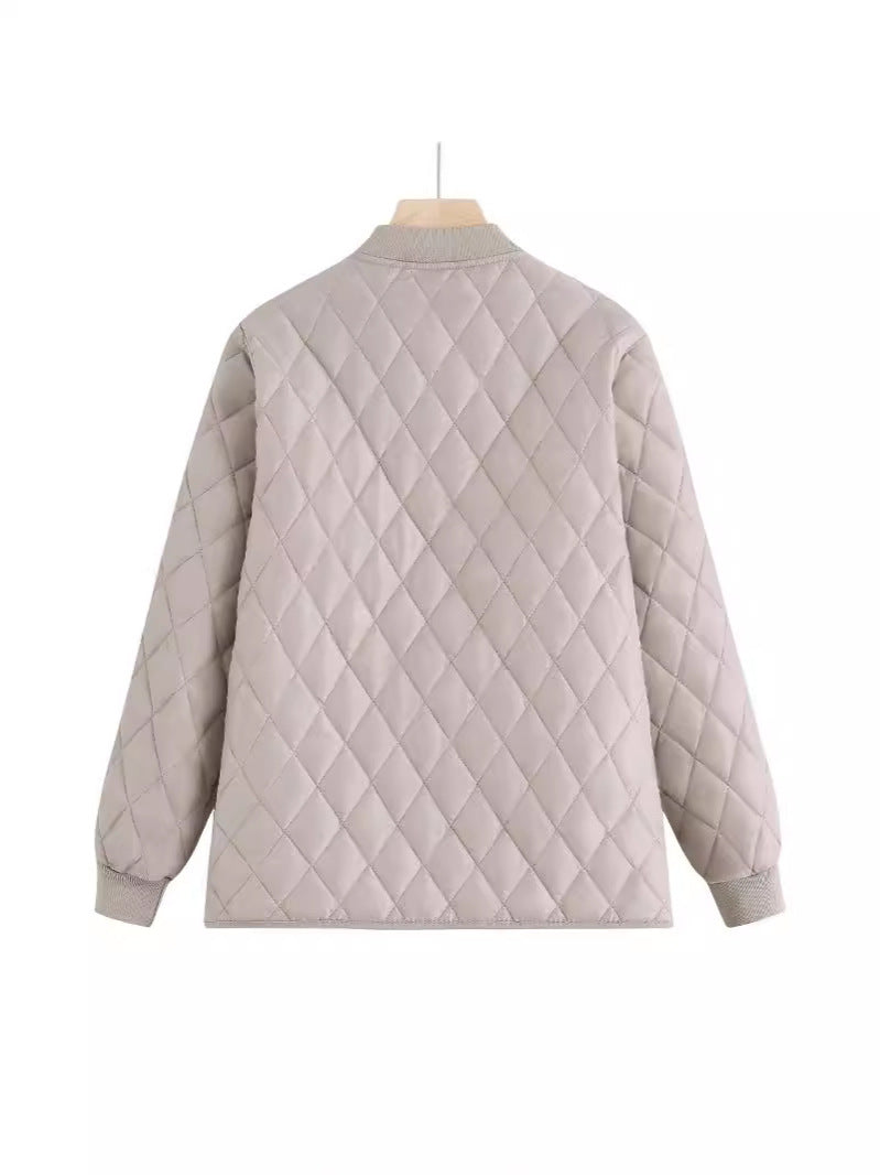 Damen gesteppte Übergangsjacke mit praktischen Taschen und modernem Schnitt Drune