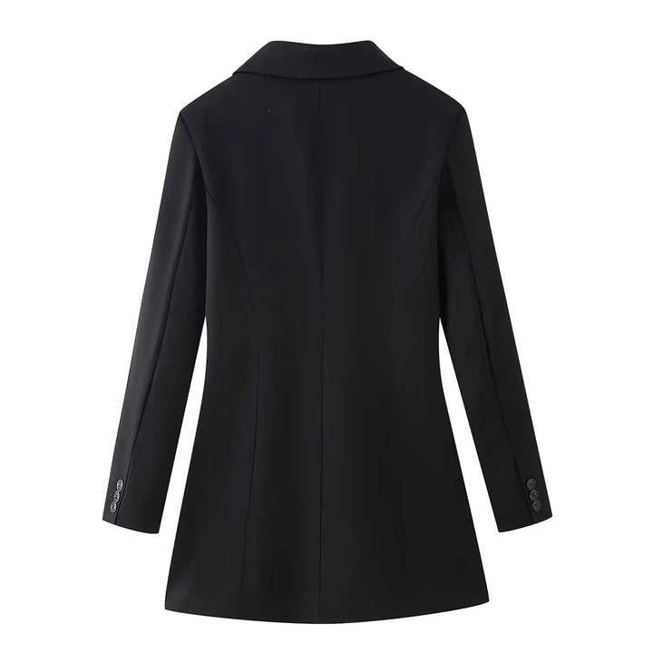 Damen elegante Blazerjacke mit tailliertem Schnitt und modernen Details Drune