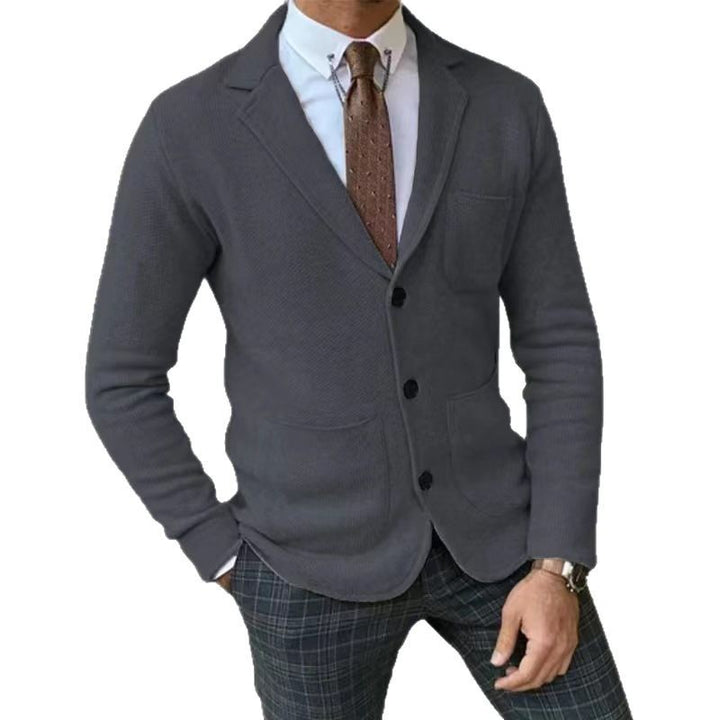 Herren Strickblazer mit großen Taschen und modernem Schnitt Drune