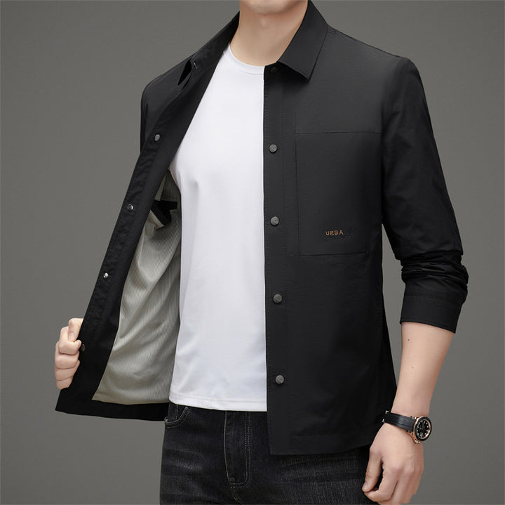 Herren leichte Jacke mit praktischen Taschen und atmungsaktiver Membran Drune