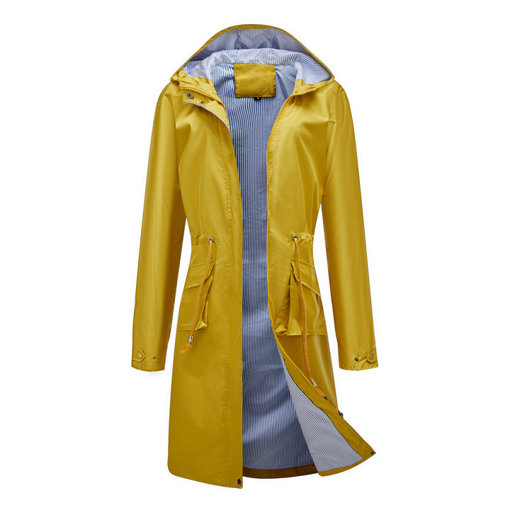 Damen winddichte Freizeitjacke mit praktischen Kordelzügen und Innenfutter Drune