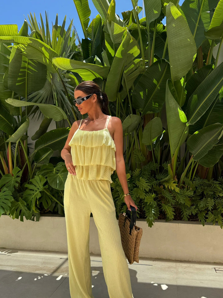Damen lässiger Jumpsuit mit Schichten Drune
