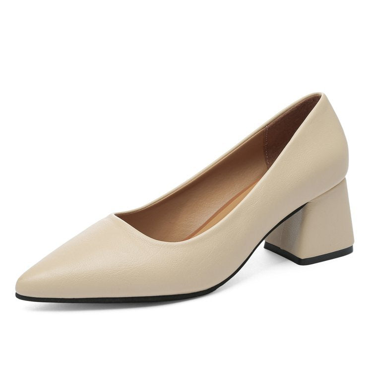 Damen elegante Pumps mit blockiertem Absatz Drune