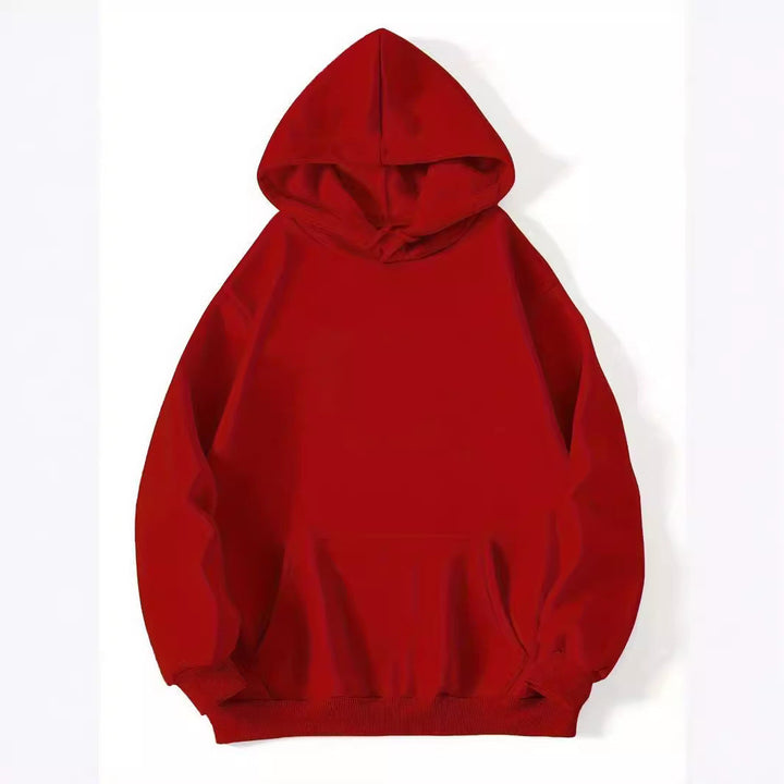 Damen Oversized Kapuzenpullover mit Kängurutasche Drune