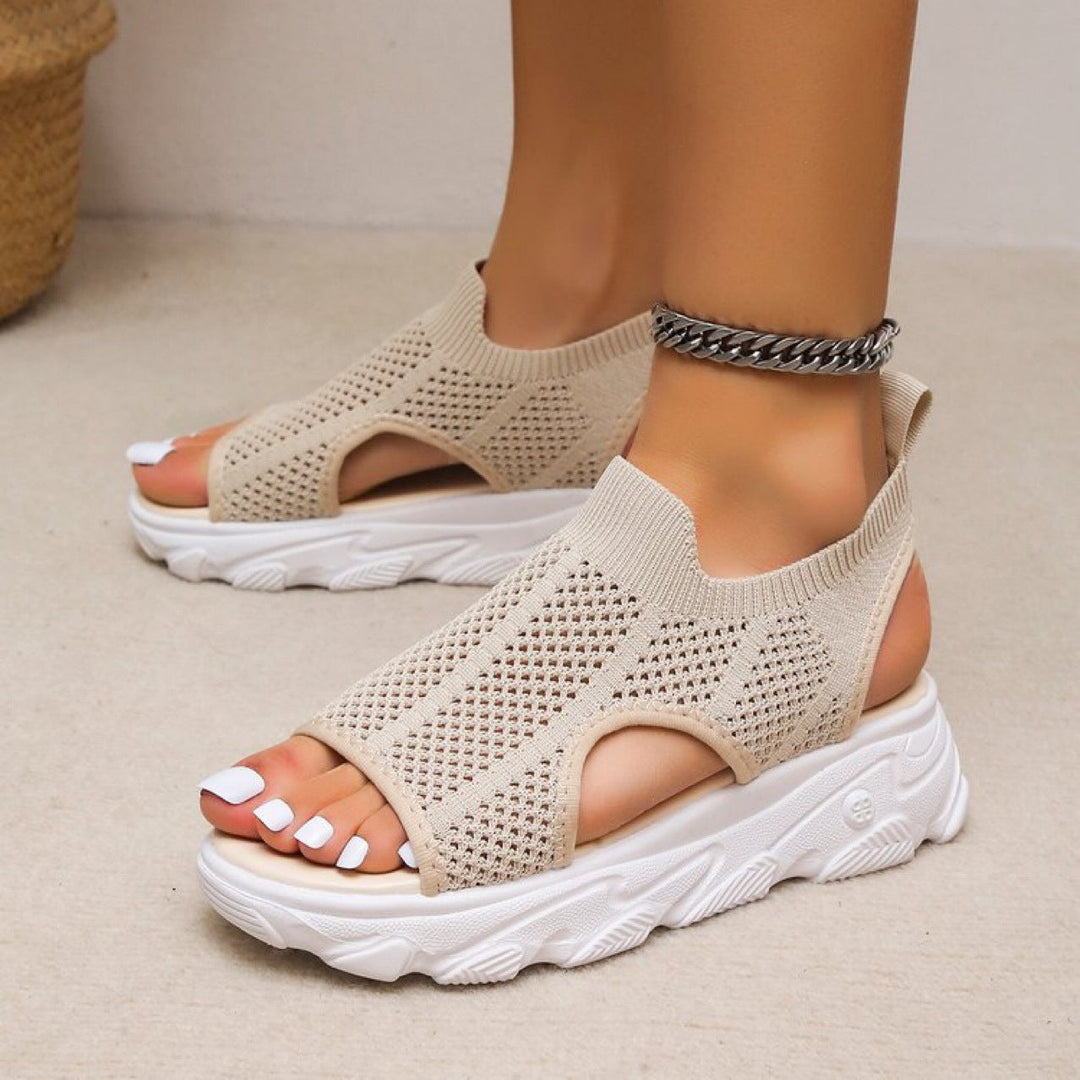 Damen Sportliche Sneakers mit atmungsaktivem Mesh-Obermaterial Drune