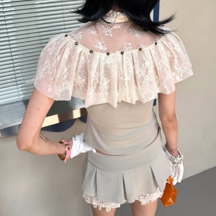 Damen Stilvolles Strapless Top mit glamourösen Verzierungen Drune