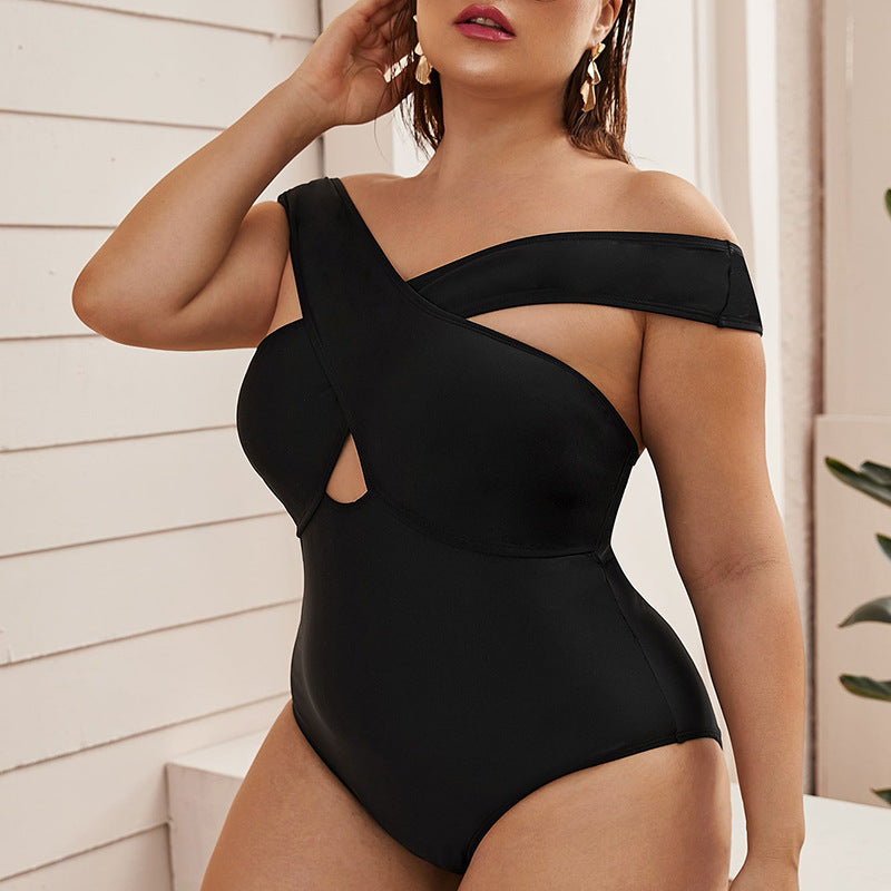 Damen Stilvoller Einteiler mit asymmetrischem Cut-Out Drune