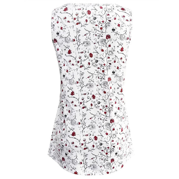 Damen nan locker fallendes Trägertop im Swing-Schnitt mit feinem Blumenmotiv Drune