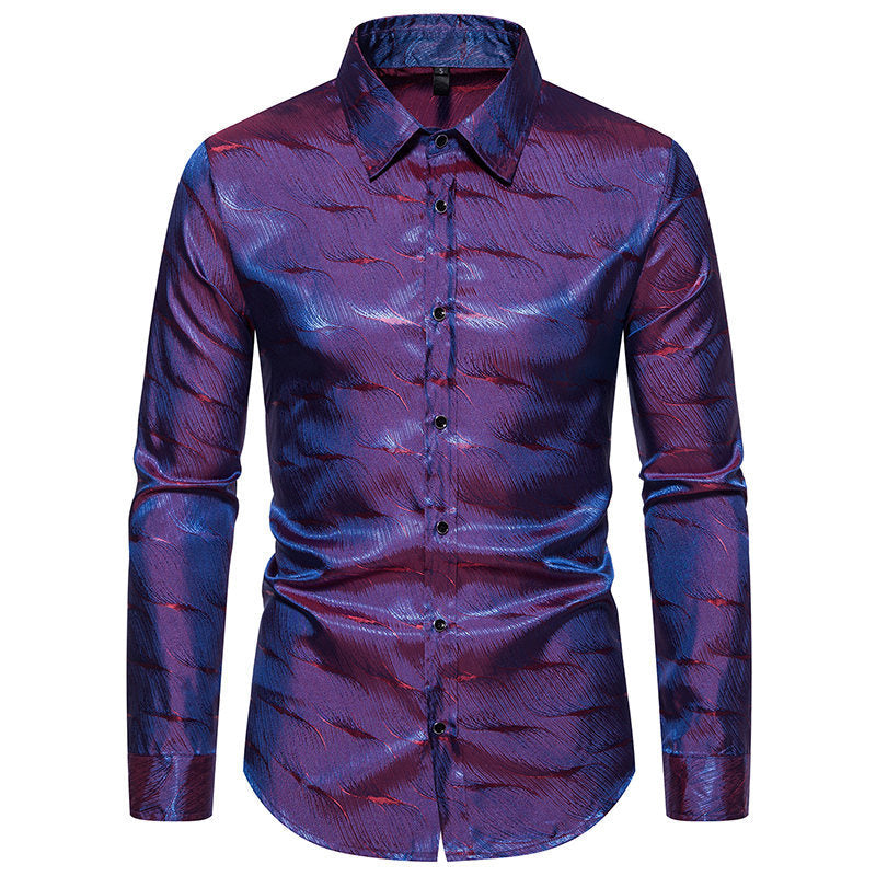 Herren Elegantes Hemd mit einzigartigem Strukturdesign Drune