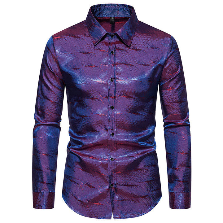 Herren Elegantes Hemd mit einzigartigem Strukturdesign Drune