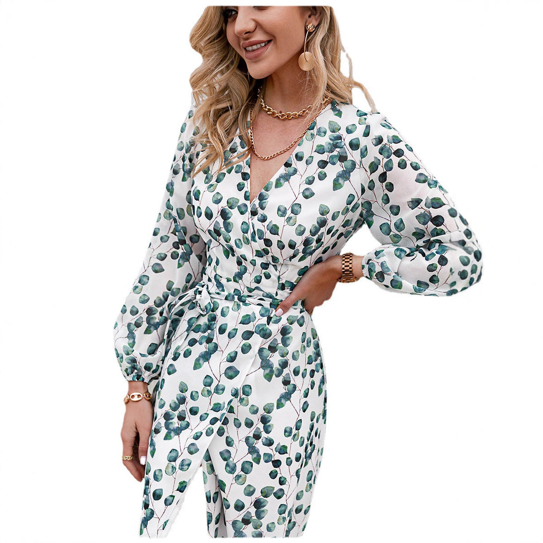 Damen Maxikleid mit floralem Muster Drune