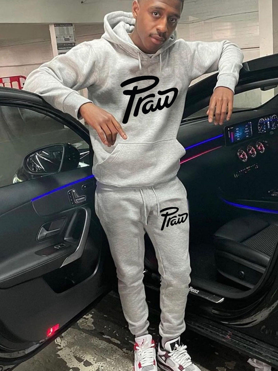 Damen Hoodie- und Jogginghose-Set mit lässigem Logoaufdruck Drune