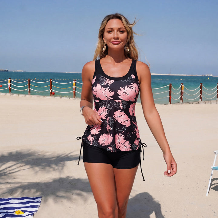 Damen Sportoberteil mit sportlichen Shorts Drune