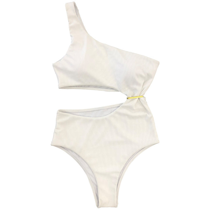 Damen One-Shoulder-Bikini mit hohem Beinausschnitt Drune