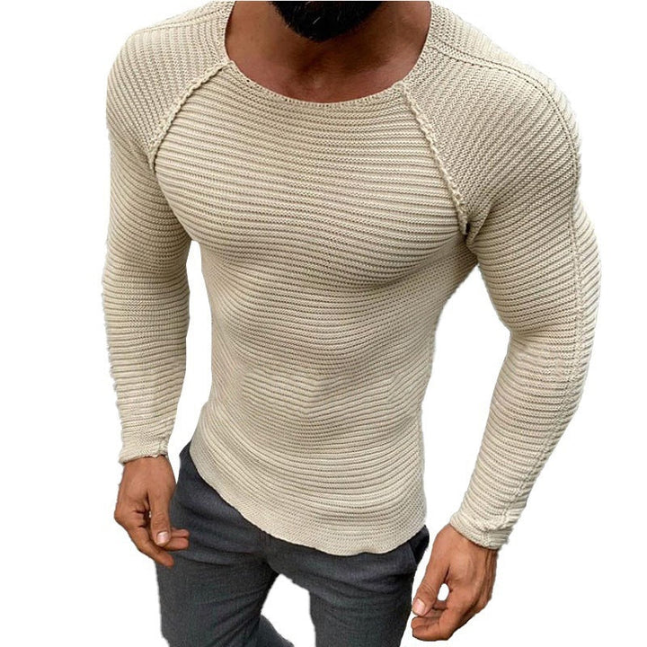 Herren Langarm Shirt mit strukturiertem Design Drune