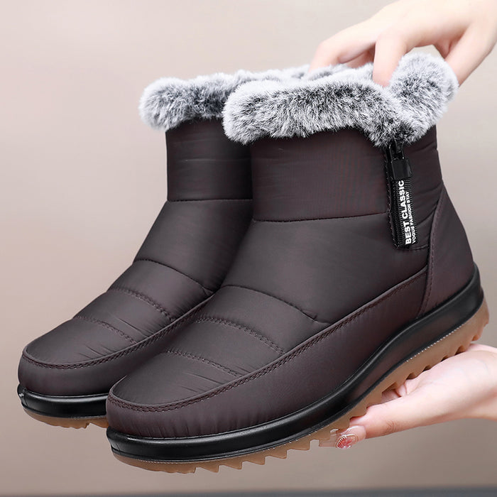 Drune | Damen Winter Wasserdichte Warme Baumwollstiefel