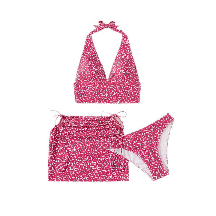 Damen Crop-Bikini-Set mit floralem Design Drune