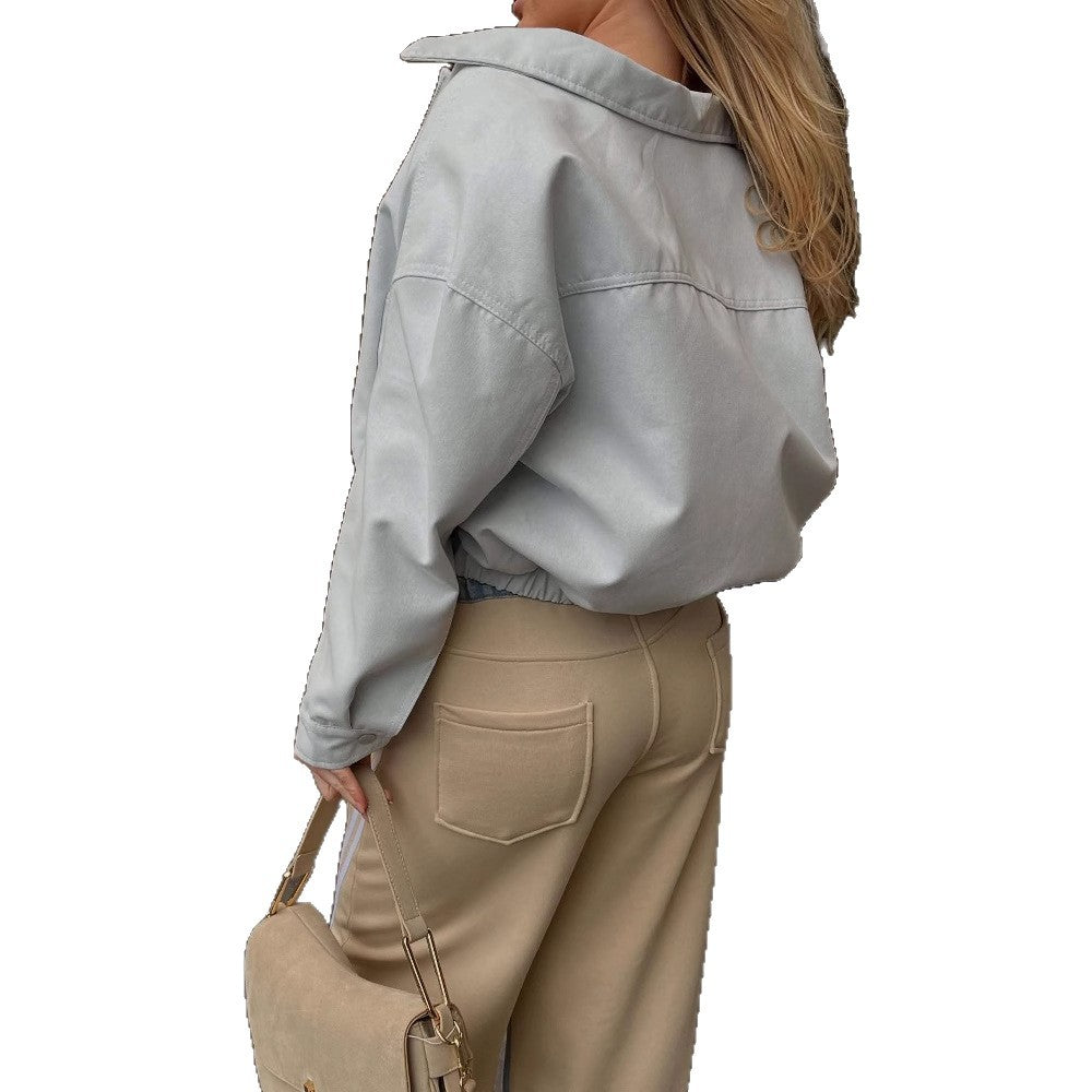 Damen lässige Freizeithose mit hohem Bund und gestreiftem Design Drune