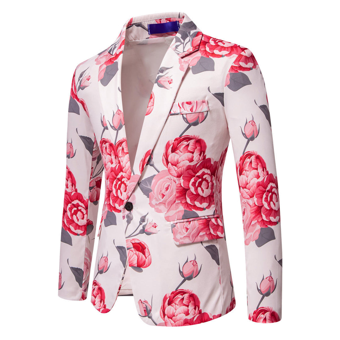 Herren eleganter Blazer mit floralem Design Drune