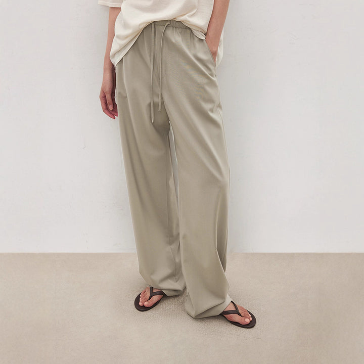Damen elegante und weit geschnittene Freizeithose Drune