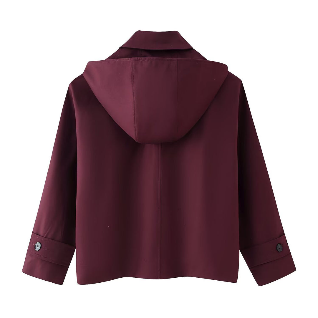 Damen Übergangsjacke mit Kapuze und praktischen Taschen Drune