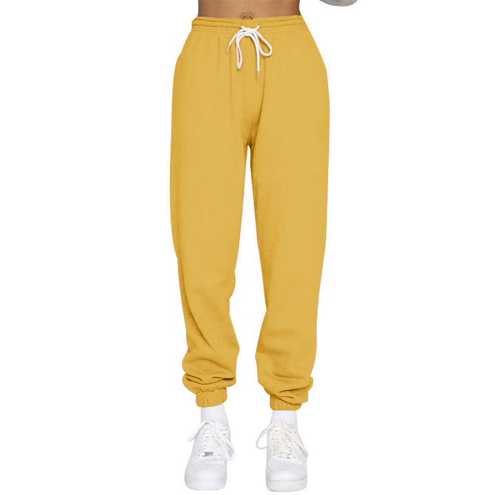 Damen Komfortable Jogginghose mit verstellbarem Bund und elastischen Bündchen Drune