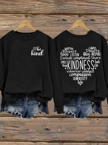 Damen Sweatshirt mit inspirierendem Kaltes-Design und großzügigem Schnitt Drune
