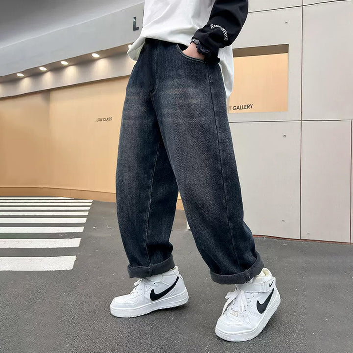 Jungen lässige Denim-Hose mit praktischen seitlichen Taschen Drune